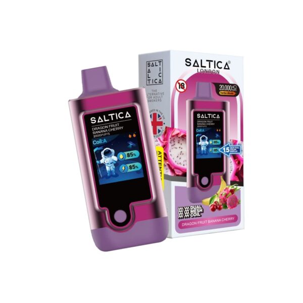 Saltica 20000 Puff Dragon Fruit Banana Cherry